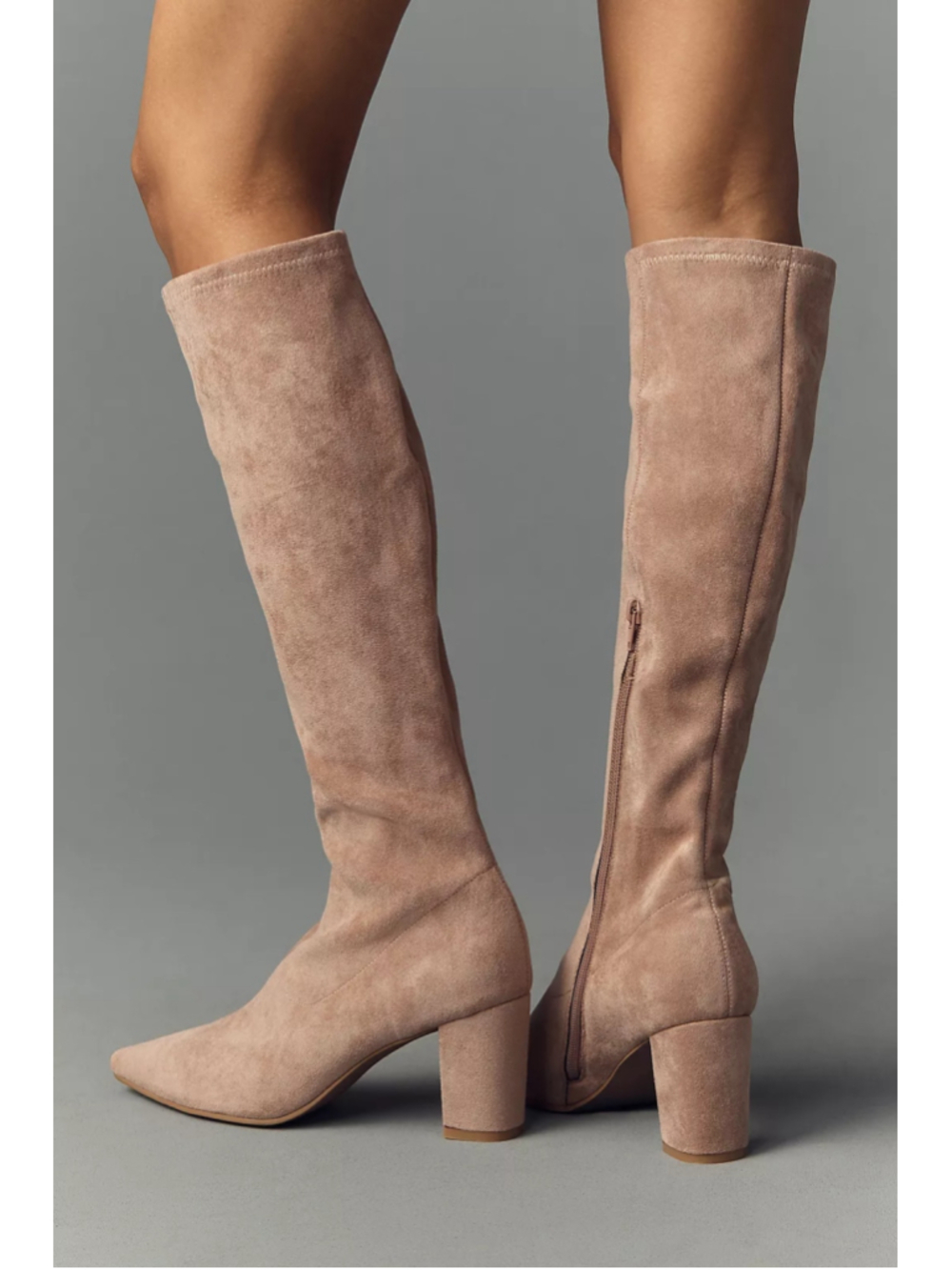 Anthropologie Silent D Komass Knee High Boots Sand Suede Wide
7–7.5 EU 38
